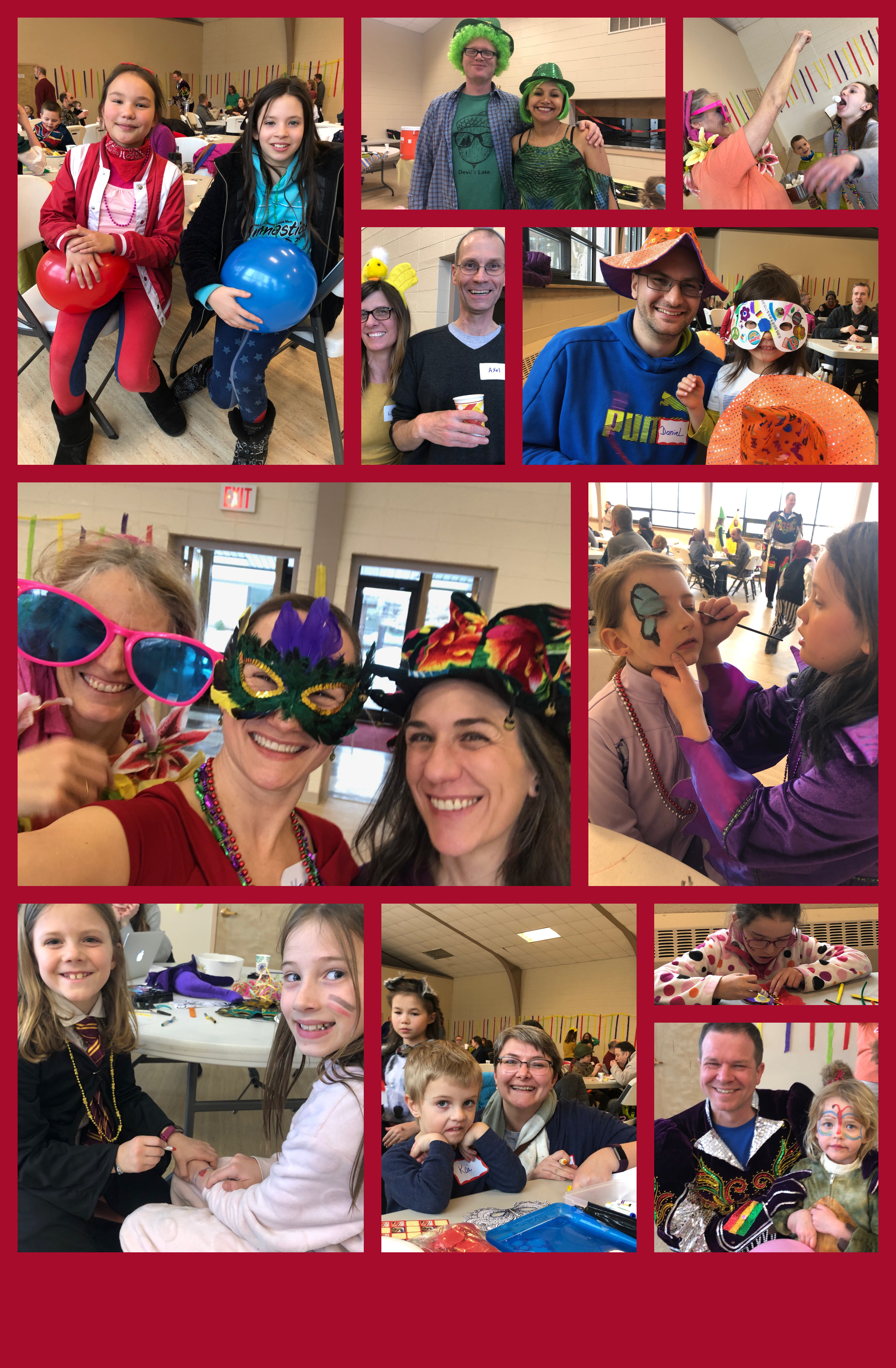 Collage GSoM Fasching 2019